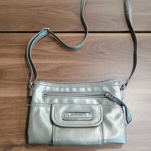 Strada Silver Crossbody Bag